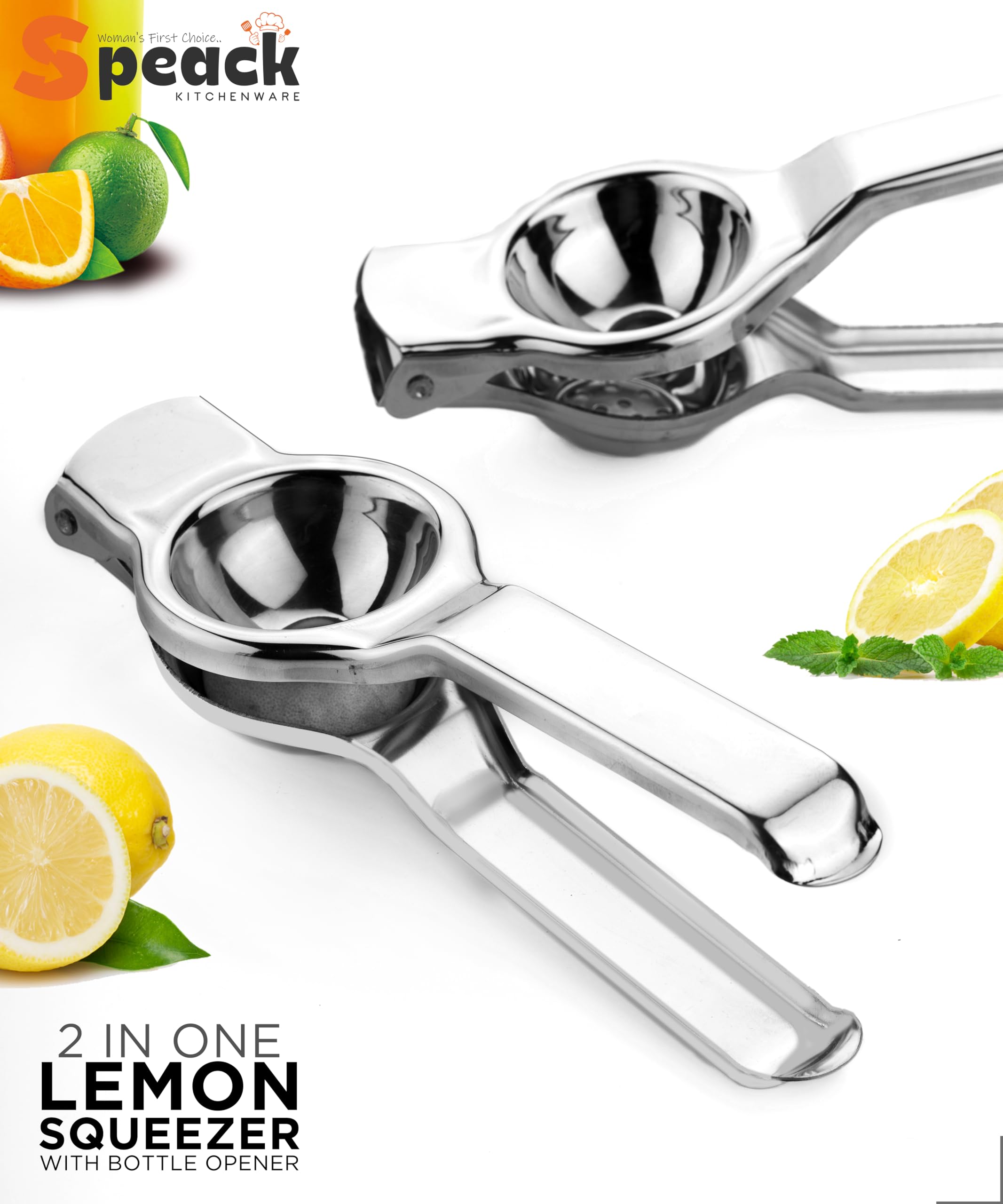 Buy Speack Stainless Steel Lemon Squeezer with Bottle Opener Hand